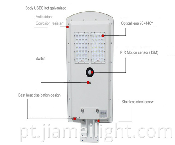 PIR Motion sensor solar street light6